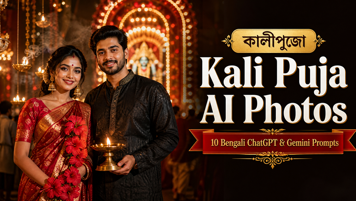 Kali Puja AI Photos Bengali ChatGPT & Gemini AI Image Prompts