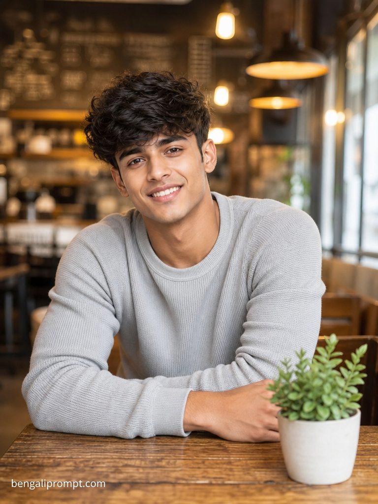 Asthetic Boys – young South Asian man with voluminous dark