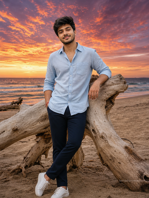 Beach Boys – handsome South Indian man with dark hair
