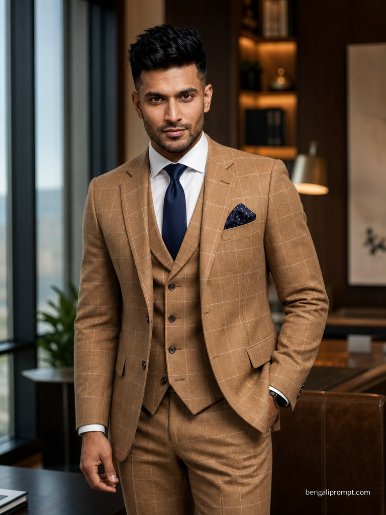 Boy in Suit – man standing indoors near large windows and