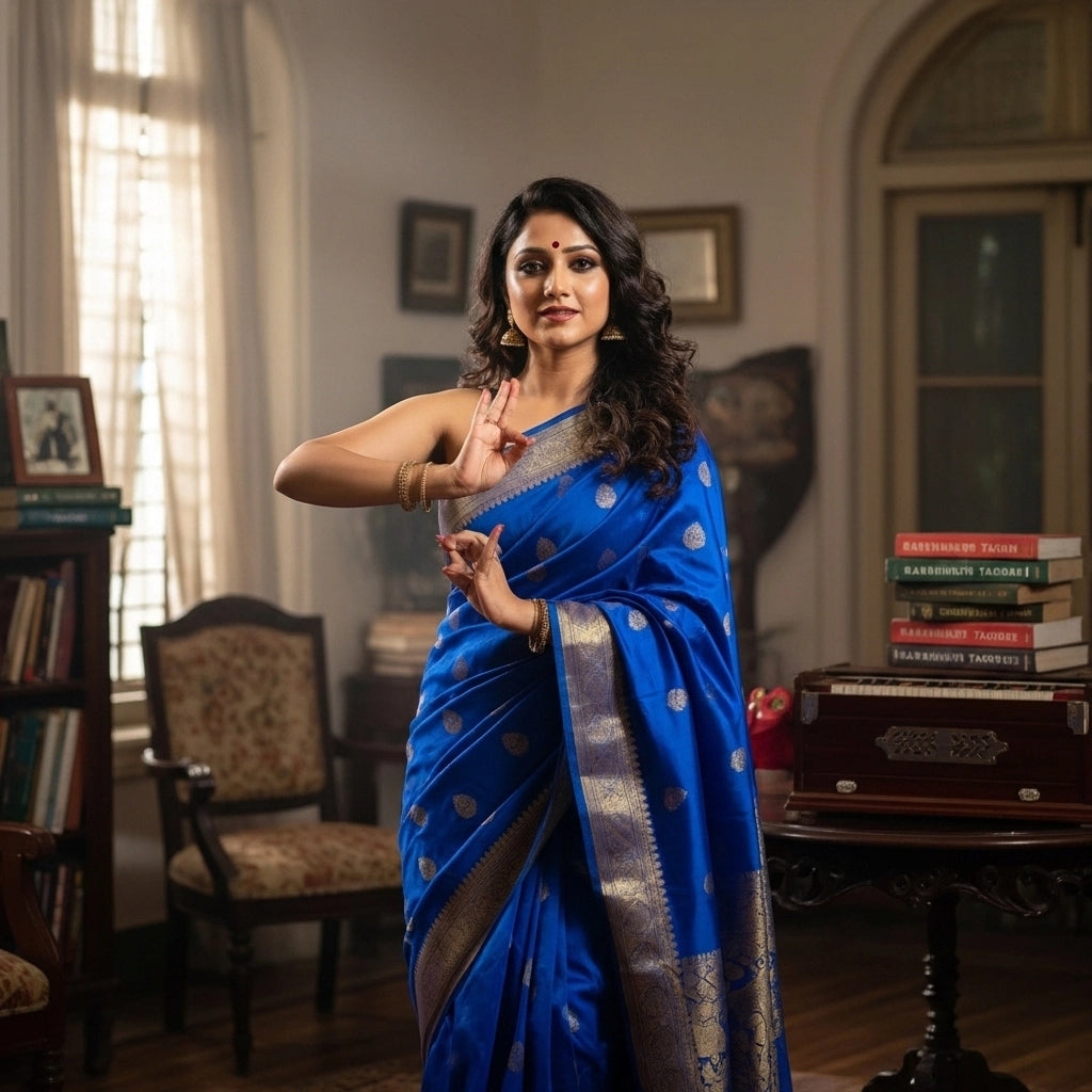 Bengali Woman Saree Gemini Prompt 2026 — Classical Dance
