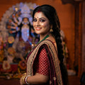 Bengali Woman Saree Gemini Prompt 2026 — Durga Puja Pandal