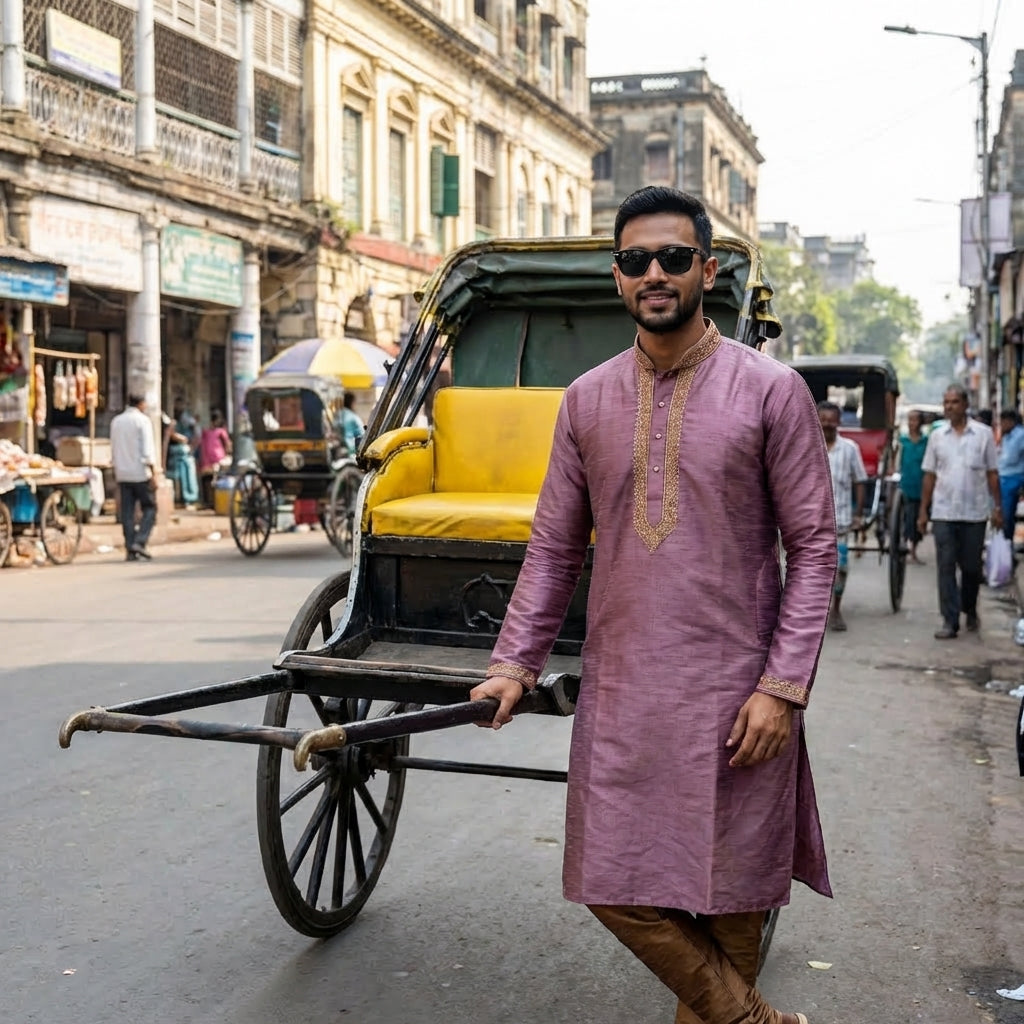 Bengali Man Rickshaw Gemini Image Prompt 2026