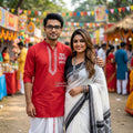 Bengali Couple Saree Bengali New Year Gemini Prompt 2026