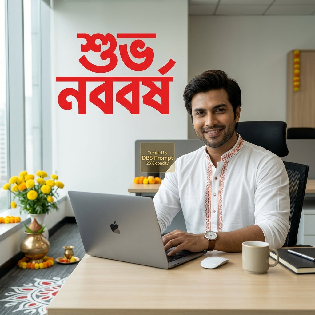 Bengali Man Dhuti Panjabi Poila Baisakh Gemini Prompt 2026