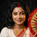 Bengali Woman Saree Traditional Fan Gemini Prompt 2026