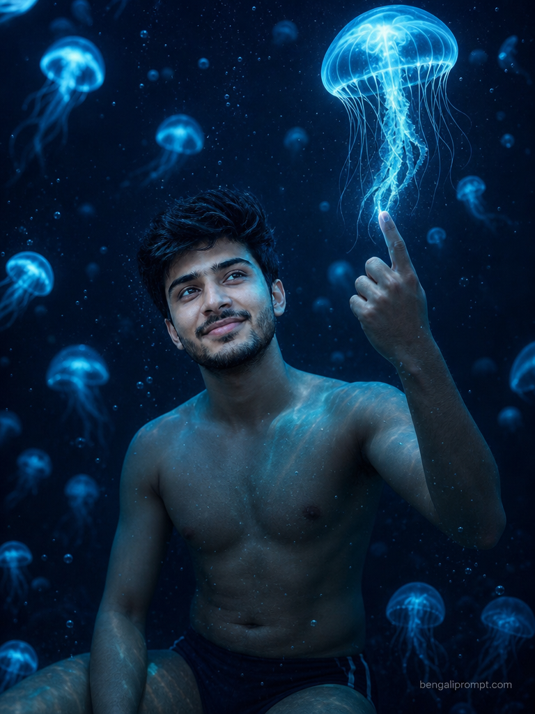 Underwater pic - Boys – young South Asian man with short dark