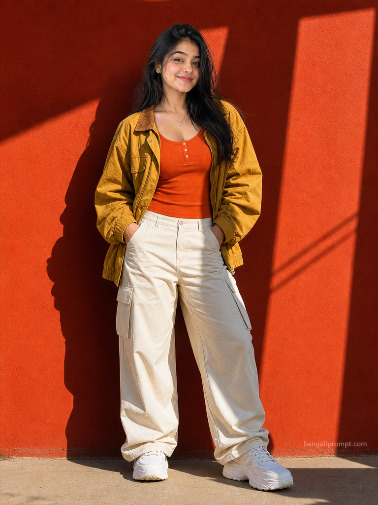 Trending Girls – person standing relaxed with hands in pockets
