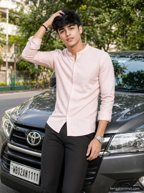 Asthetic Boys – slim young South Asian man with black 2