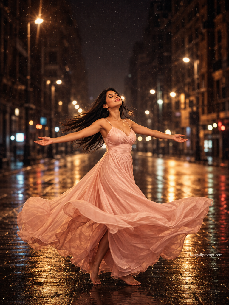 Night Picture - Women – woman (the reference image given) standing alone
