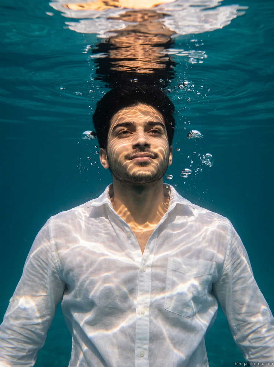 Underwater pic - Boys – young man with dark hair 2