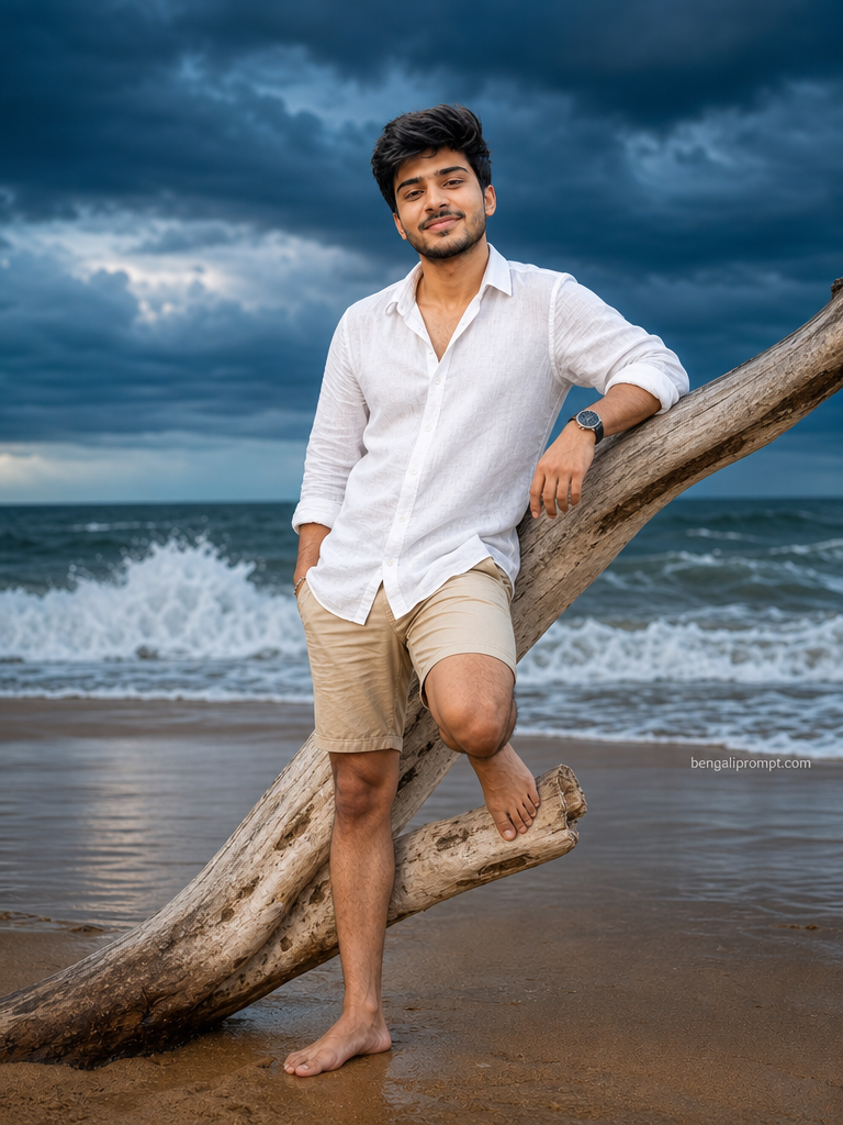 Beach Boys – handsome young South Indian man with neatly