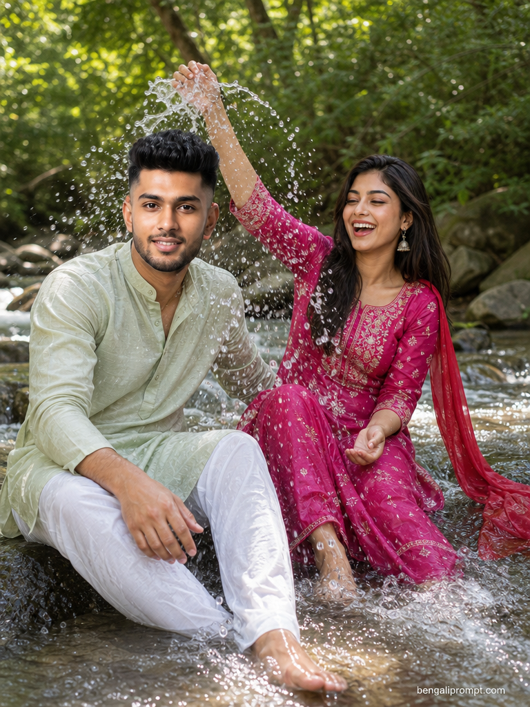 Rain Romance ChatGPT – man and woman sitting together in a